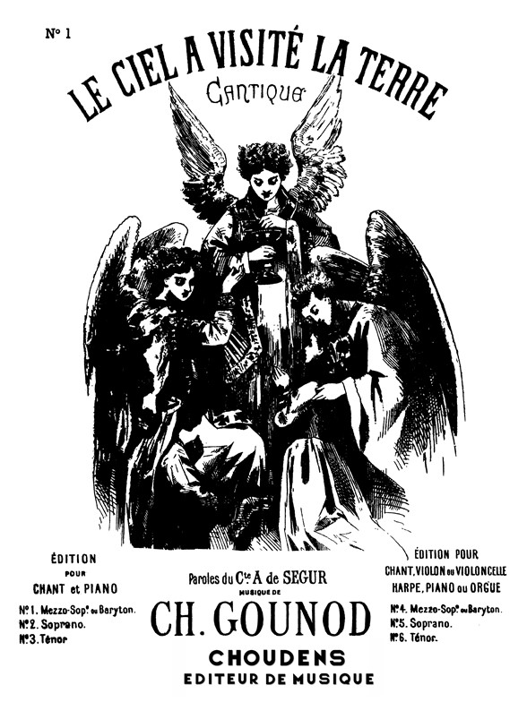 GOUNOD CIEL A VISITÉ LA TERRE (LE) N° 1 MEZZO OU BARYTON CHANT ET PIAN