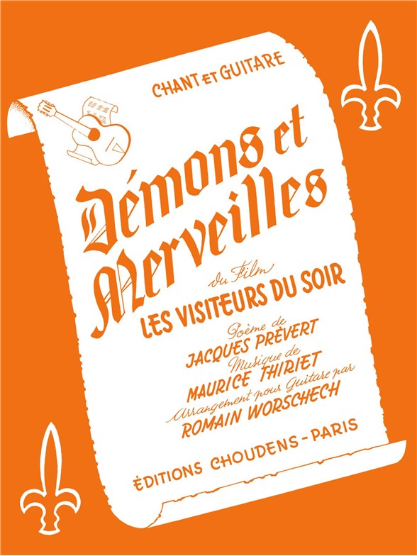 THIRIET DÉMONS ET MERVEILLES MÉLODIE AVEC ACCOMPAGNEMENT DE GUITARE GU