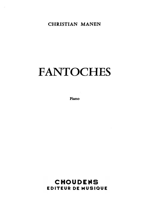 MANEN FANTOCHES PIANO