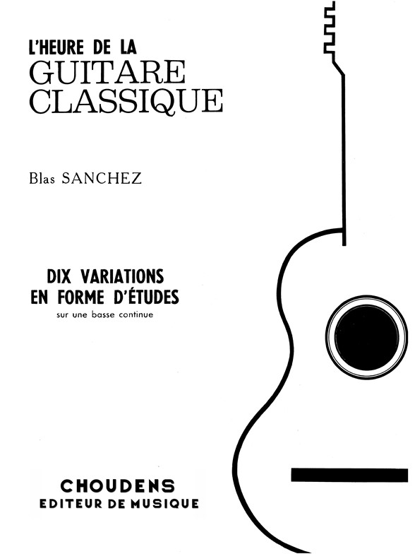SANCHEZ 10 VARIATIONS EN FORME D'ÉTUDE SUR BASSE GUITARE