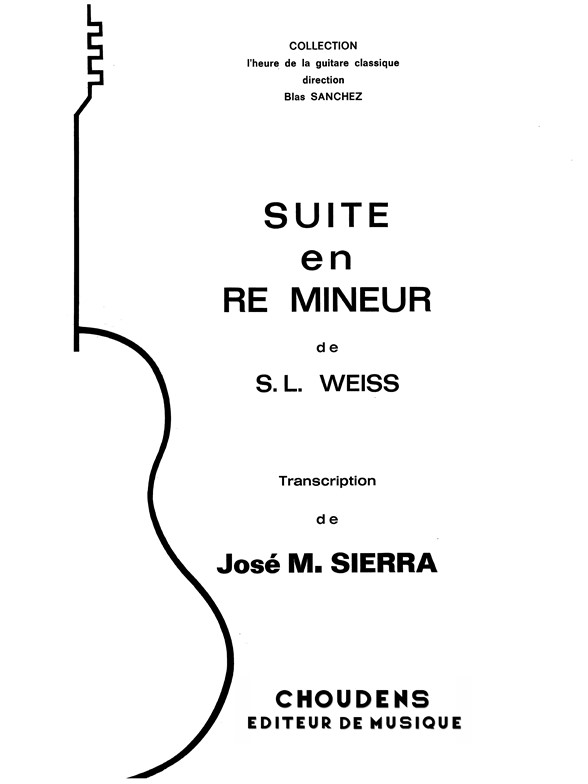 WEISS SUITE EN RÉ MINEUR GUITARE
