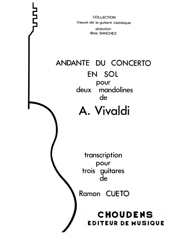 VIVALDI ANDANTE DU CONCERTO EN SOL POUR 2 MANDOLINES MANDOLINE (2)
