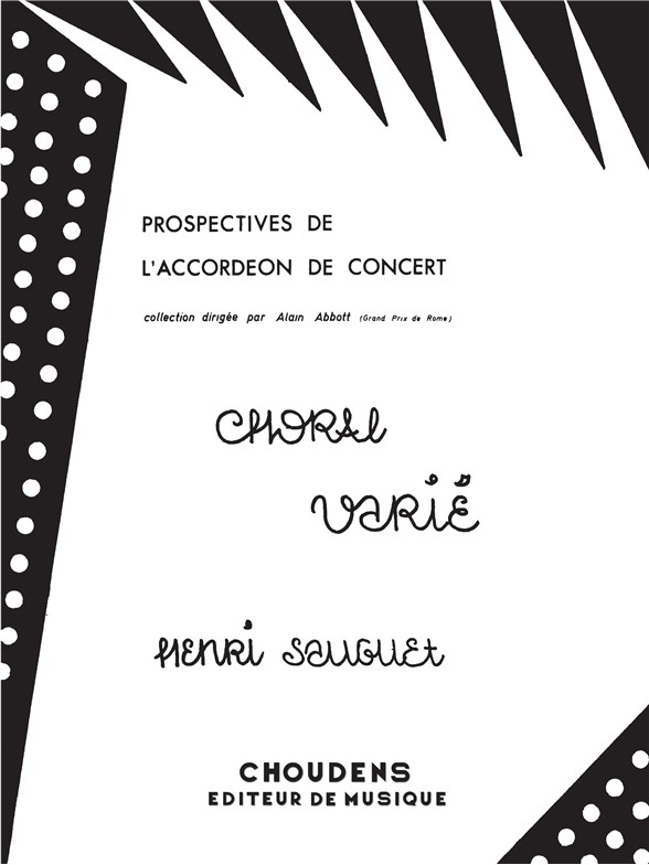 SAUGUET CHORAL VARIÉ ACCORDÉON DE CONCERT