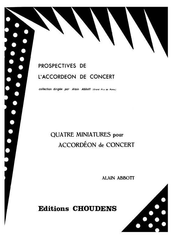 ABBOTT 4 MINIATURES ACCORDÉON DE CONCERT