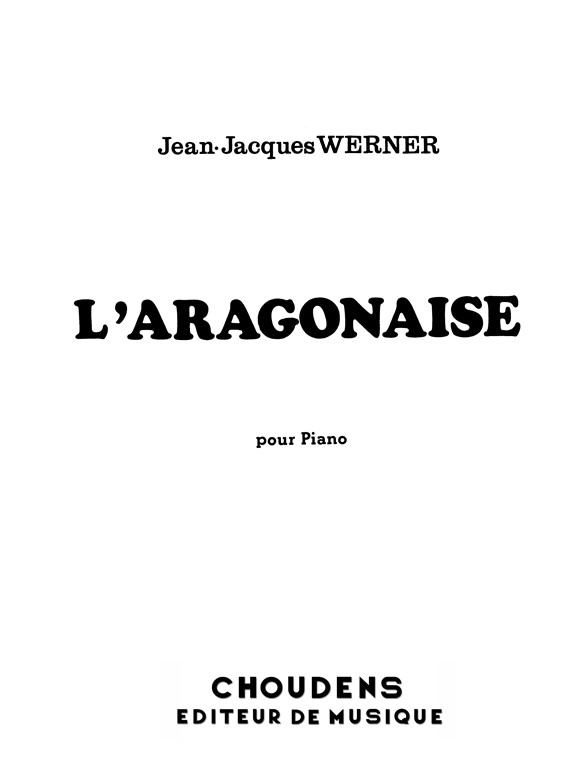 WERNER ARAGONAISE PIANO