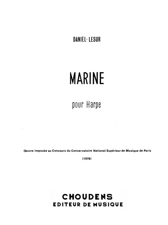 DANIEL-LESUR MARINE HARPE