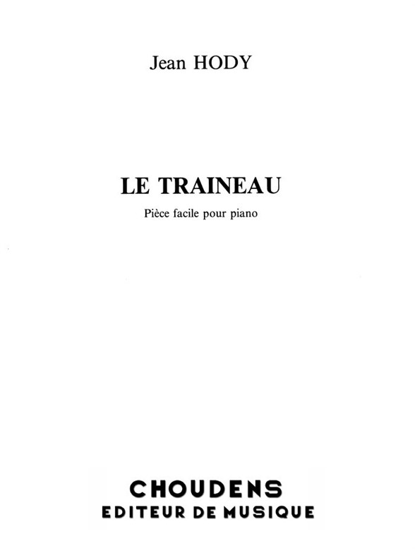 HODY TRAÎNEAU (LE) PIANO