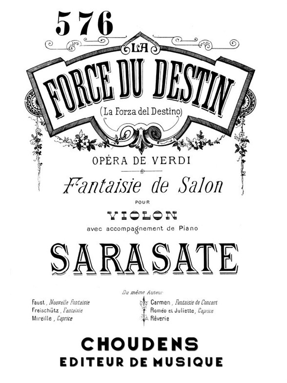 VERDI FANTAISIE SUR "LA FORZA DEL DESTINO" VIOLON ET PIANO