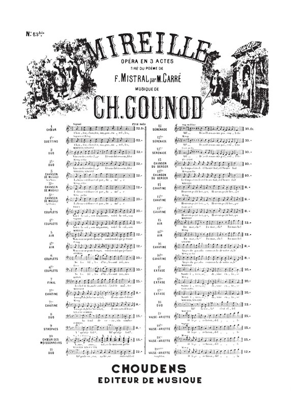 GOUNOD MIREILLE N13BIS MEZZO BARYTON
