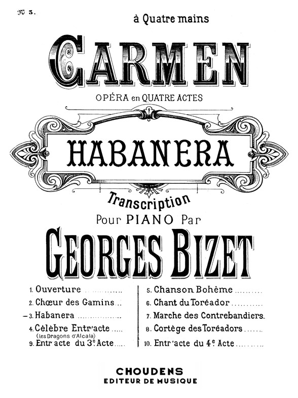 BIZET CARMEN PIANO 4 MAINS