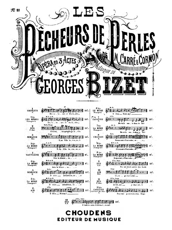 BIZET PECHEURS DE PERLES NO11 VCE/PF
