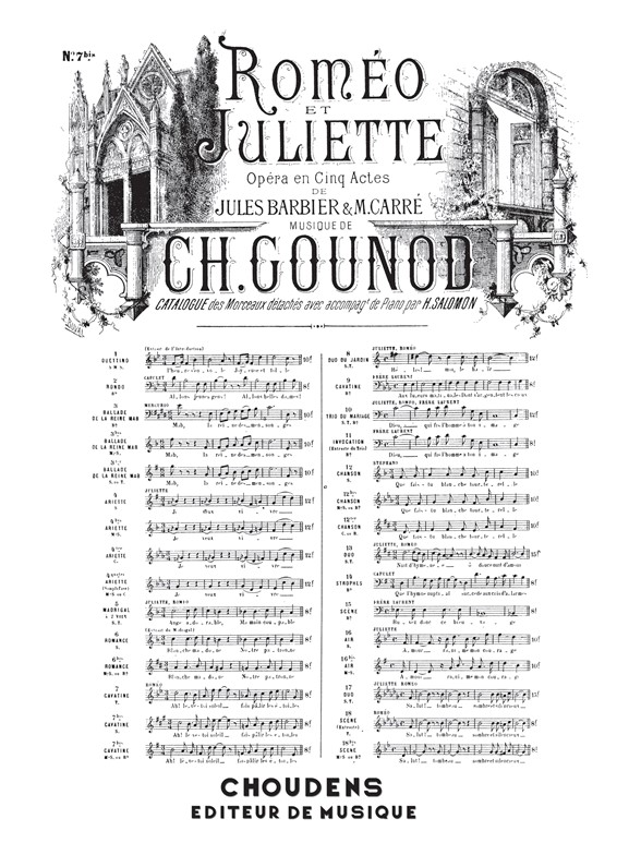 GOUNOD ROMÉO ET JULIETTE N° 7BIS CAVATINE DE ROMÉO AH LÈVE-TOI SOLEIL