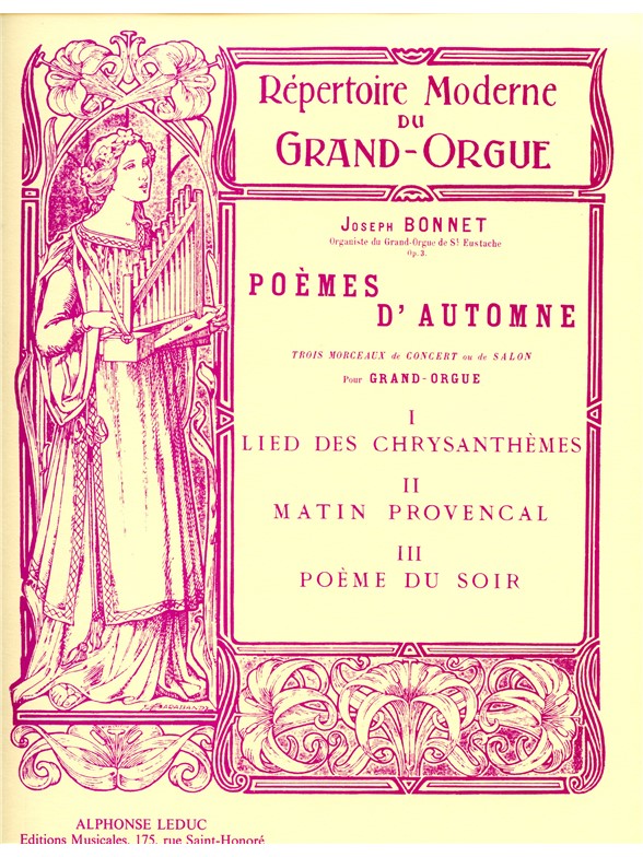 Joseph Bonnet: Poèmes D'Automne