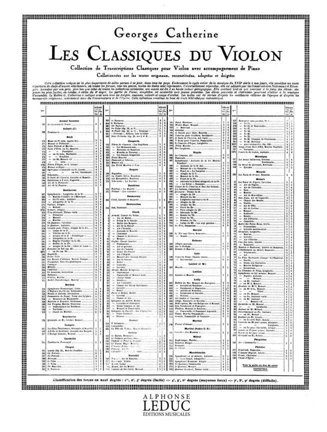 Wolfgang Amadeus Mozart: Air de Chérubin (Classiques No.43) (Violin & Piano)