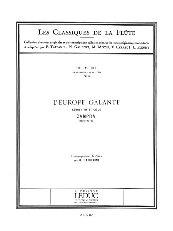 André Campra: Menuet et Gigue (Classiques No.9) (Flute & Piano)