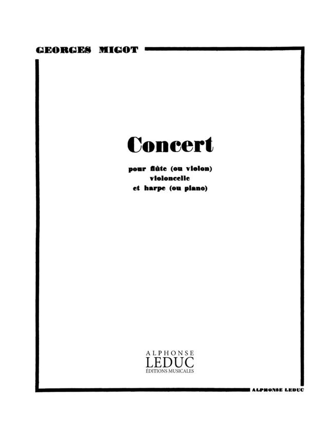 Georges Migot: Concert (Trio - Mixed)