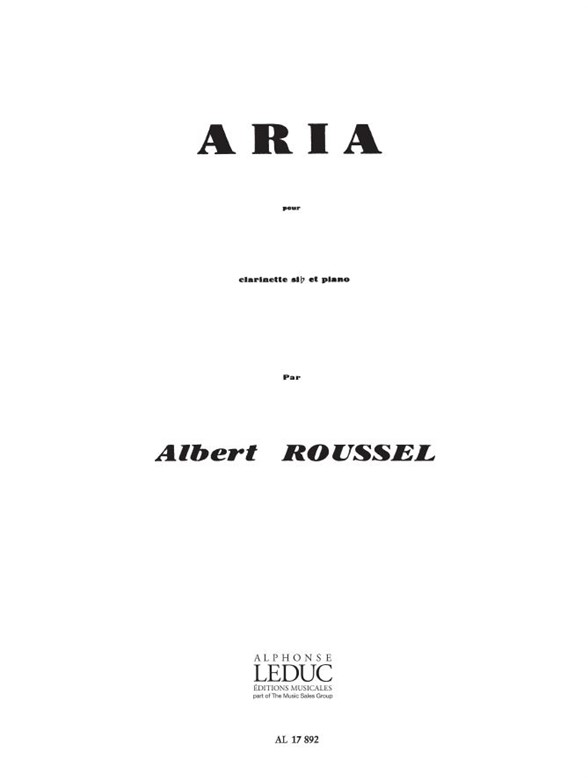 Albert Roussel: Aria