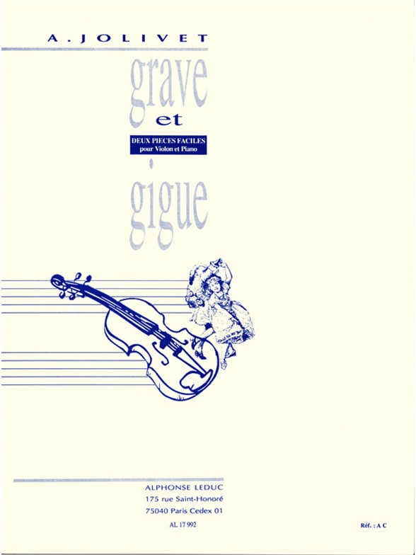 André Jolivet: Grave et Gigue (Violin & Piano)