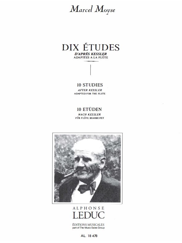 Marcel Moÿse: 10 Etudes d'après Kessler (Flute solo)