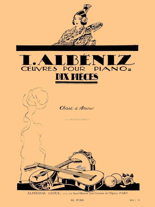 Isaac Manuel Francisco Albéniz: Chant d'Amour (Saxophone-Alto & Piano)