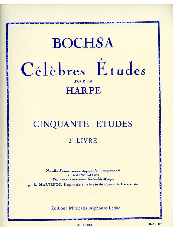 Robert Nicholas Charles Bochsa: 50 Etudes Op.34, Vol.2 (Harp solo)