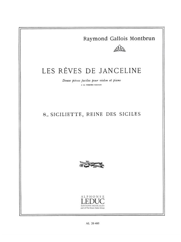 Raymond Gallois-Montbrun: Minnetti, Prince de la Danse (Violin & Piano)