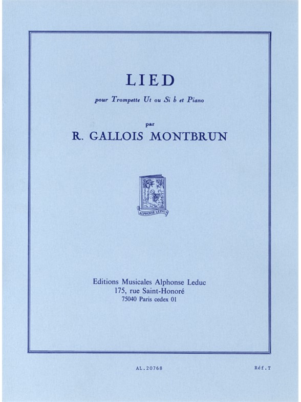 Raymond Gallois-Montbrun: Lied (Trumpet & Piano)
