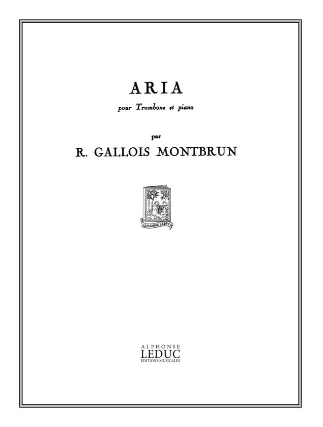 Raymond Gallois-Montbrun: Aria (Trombone & Piano)