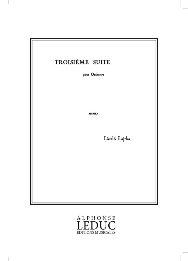 Lajtha Suite D'orchestre No.3 Orchestra Score