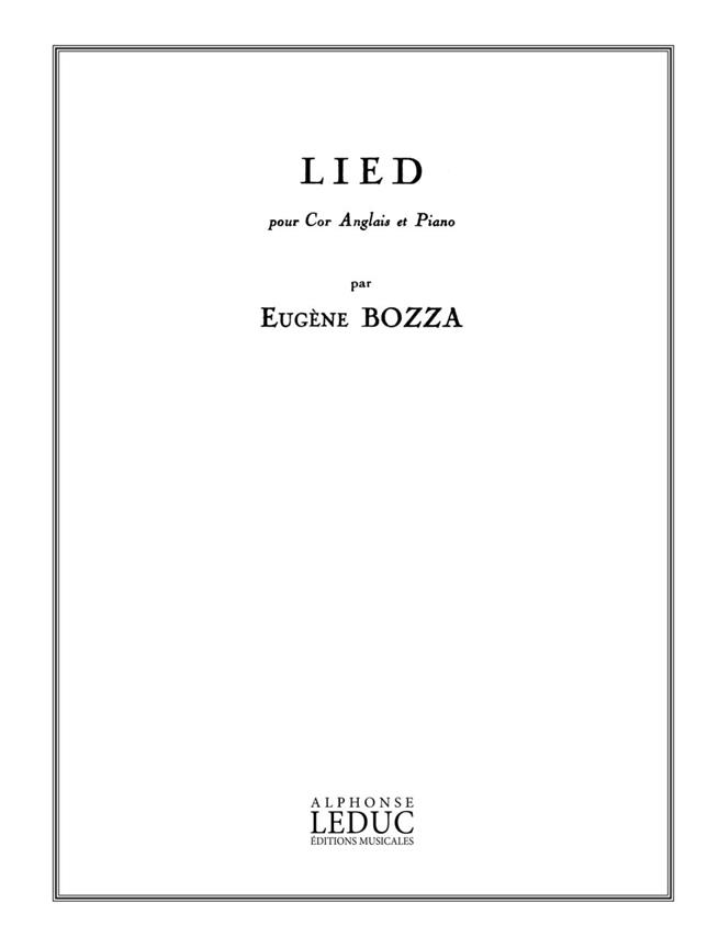 Eugène Bozza: Lied (Cor Anglais And Piano)