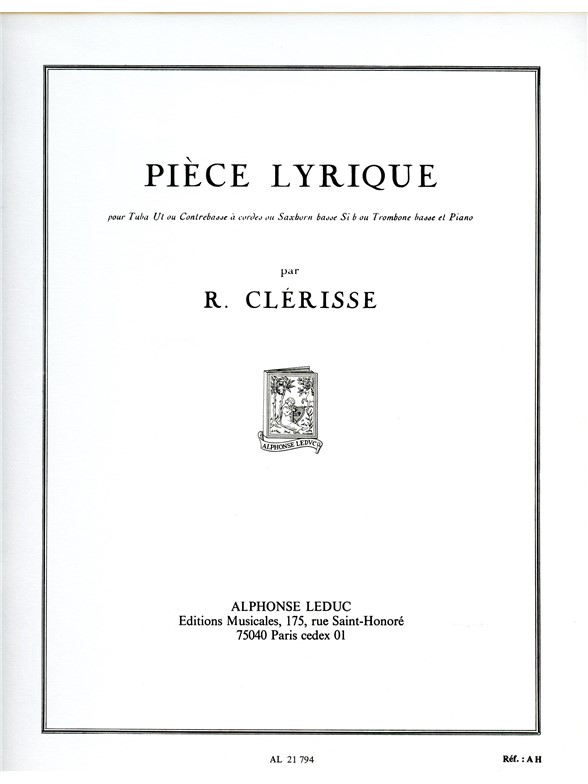 Robert Clérisse: Pièce Lyrique