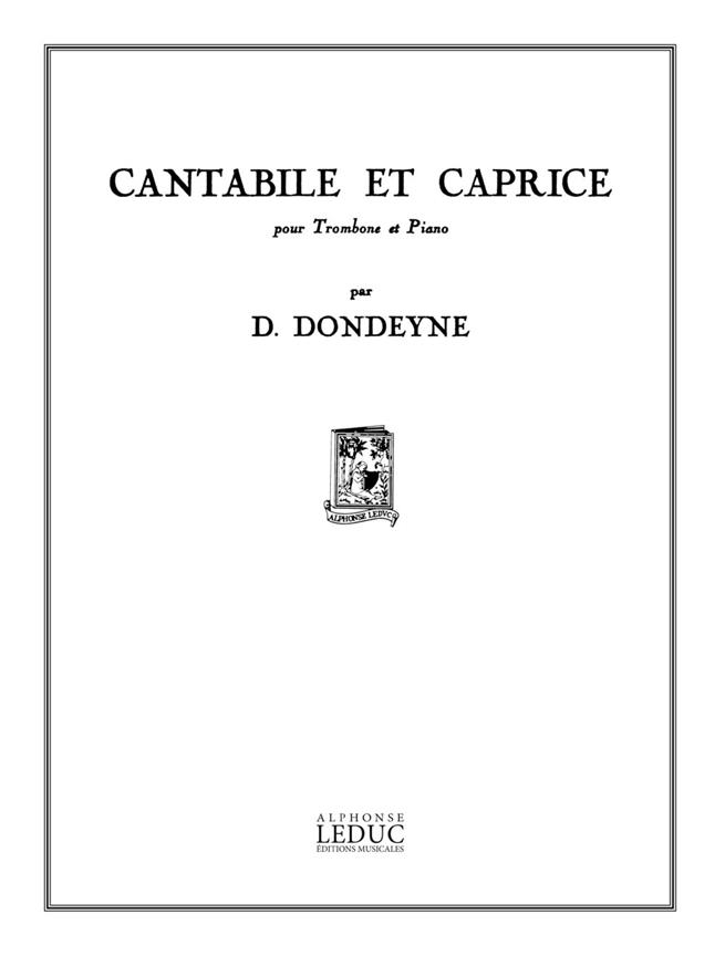 Désiré Dondeyne: Cantabile et Caprice (Trombone & Piano)