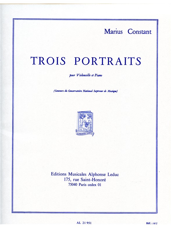 Marius Constant: 3 Portraits (Cello & Piano)