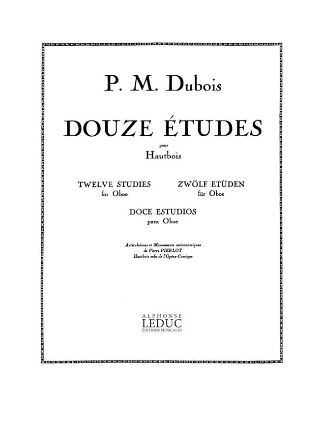 Pierre Max Dubois: 12 Etudes (Oboe solo)