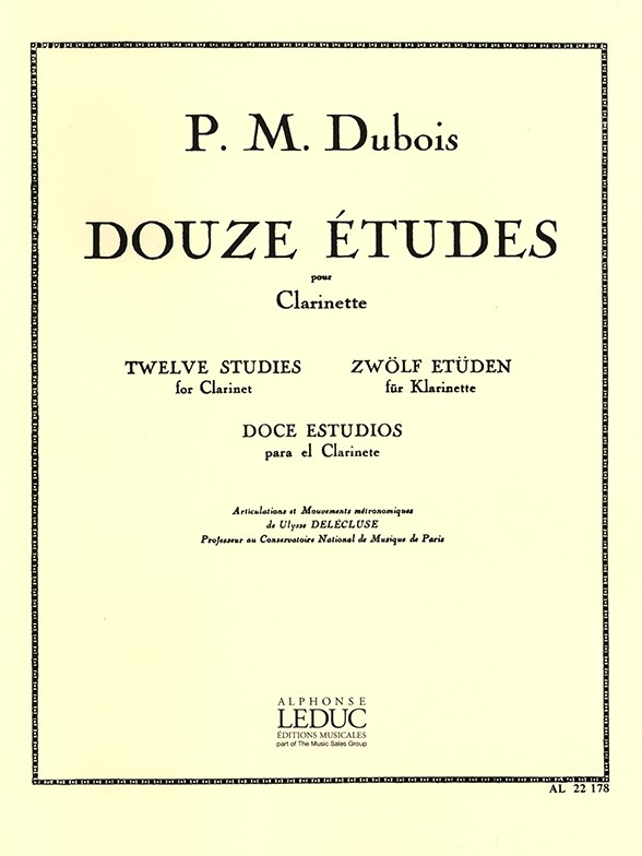 Pierre Max Dubois: 12 Etudes (Clarinet solo)