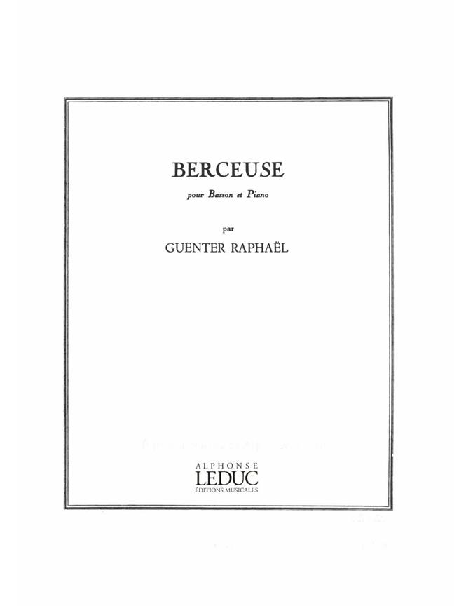 Günter Raphaël: Berceuse (Bassoon & Piano)