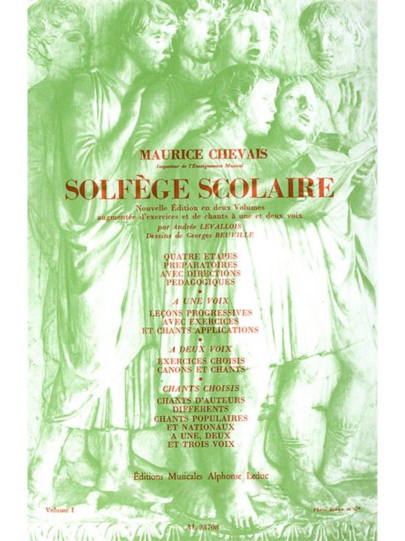 Maurice Chevais: Solfège scolaire Vol.1 (Voice solo)