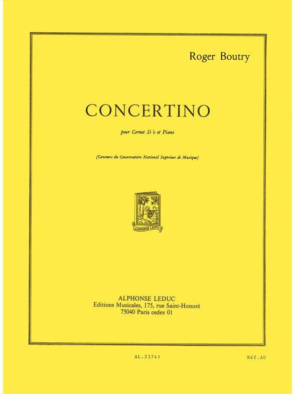 Roger Boutry: Concertino (Trumpet & Piano)