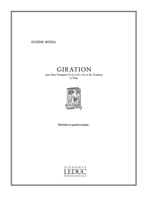 Bozza Eugene Giration Brass Ensemble Score/Parts
