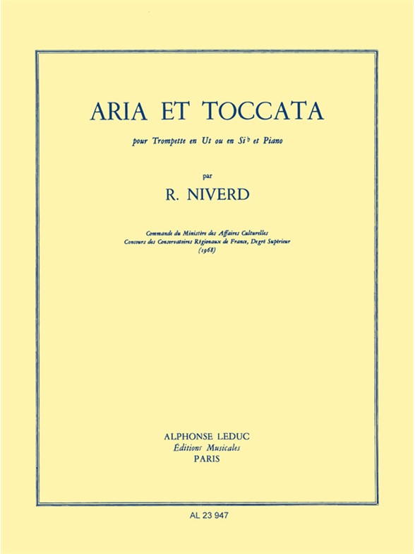 Lucien Niverd: Aria et Toccata (Trumpet & Piano)