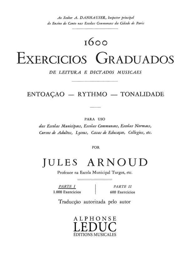 Arnoud 1600 Exercices Gradues De Lect Et Dictees Vol 1 Book Portuguese