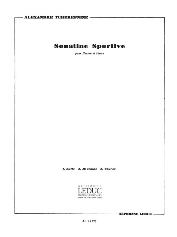Alexandre Tchérepnin: Sonatine sportive (Bassoon & Piano)