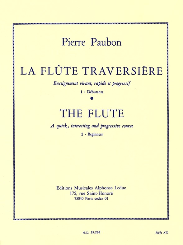 Pierre Paubon: La Flûte traversière Vol.1 (Flute solo)