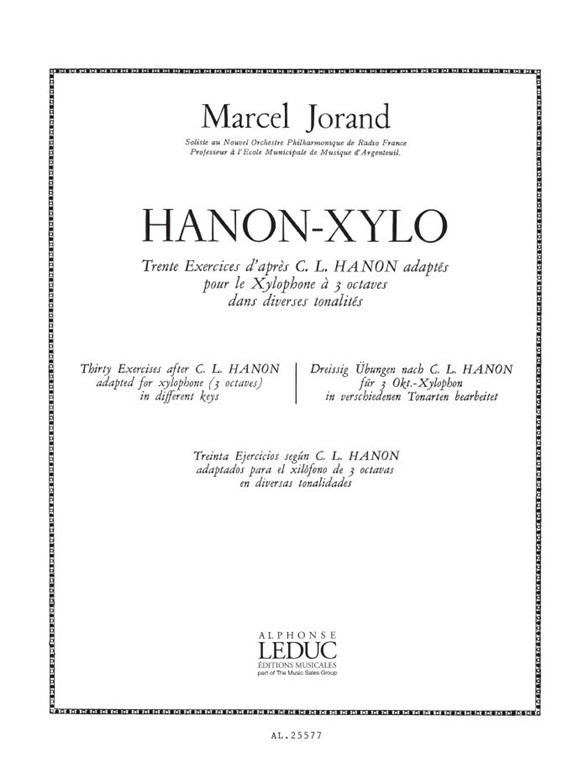 Marcel Jorand: Hanon-Xylo (Percussion solo)