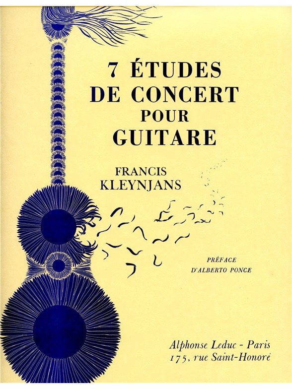 Francis Kleynjans: 7 Etudes de Concert (Guitar solo)