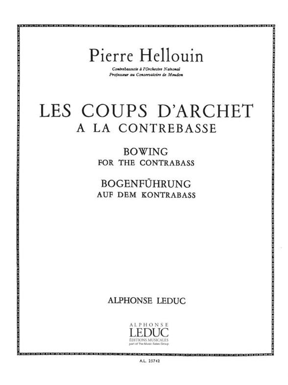 P. Hellouin: Les Coups d'Archet (Double Bass solo)