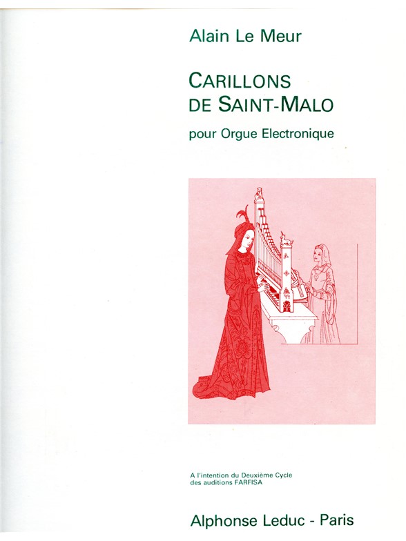Le Meur Carillons De Saint Malo Electric Organ Book
