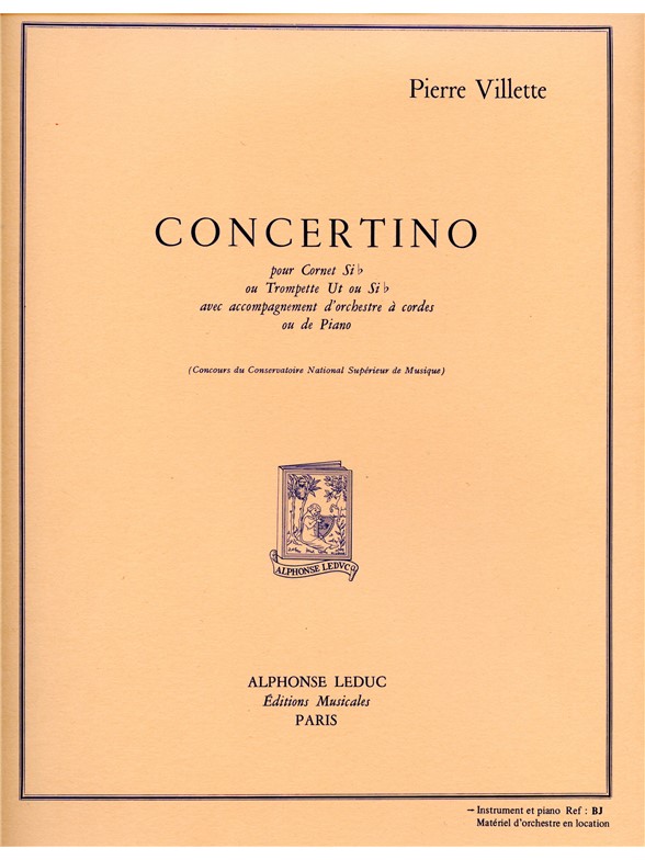 Pierre Villette: Concertino Op.43 (Trumpet & Piano)