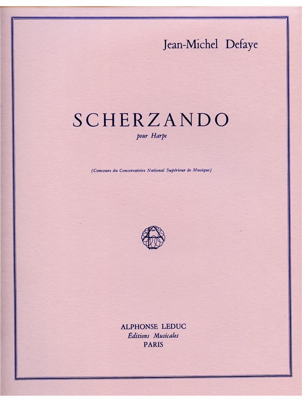 Jean Michel Defaye: Scherzando (Harp solo)