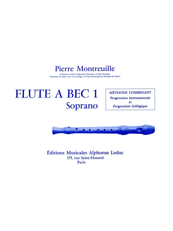 Pierre Montreuille: La Flûte à Bec (Recorder solo)